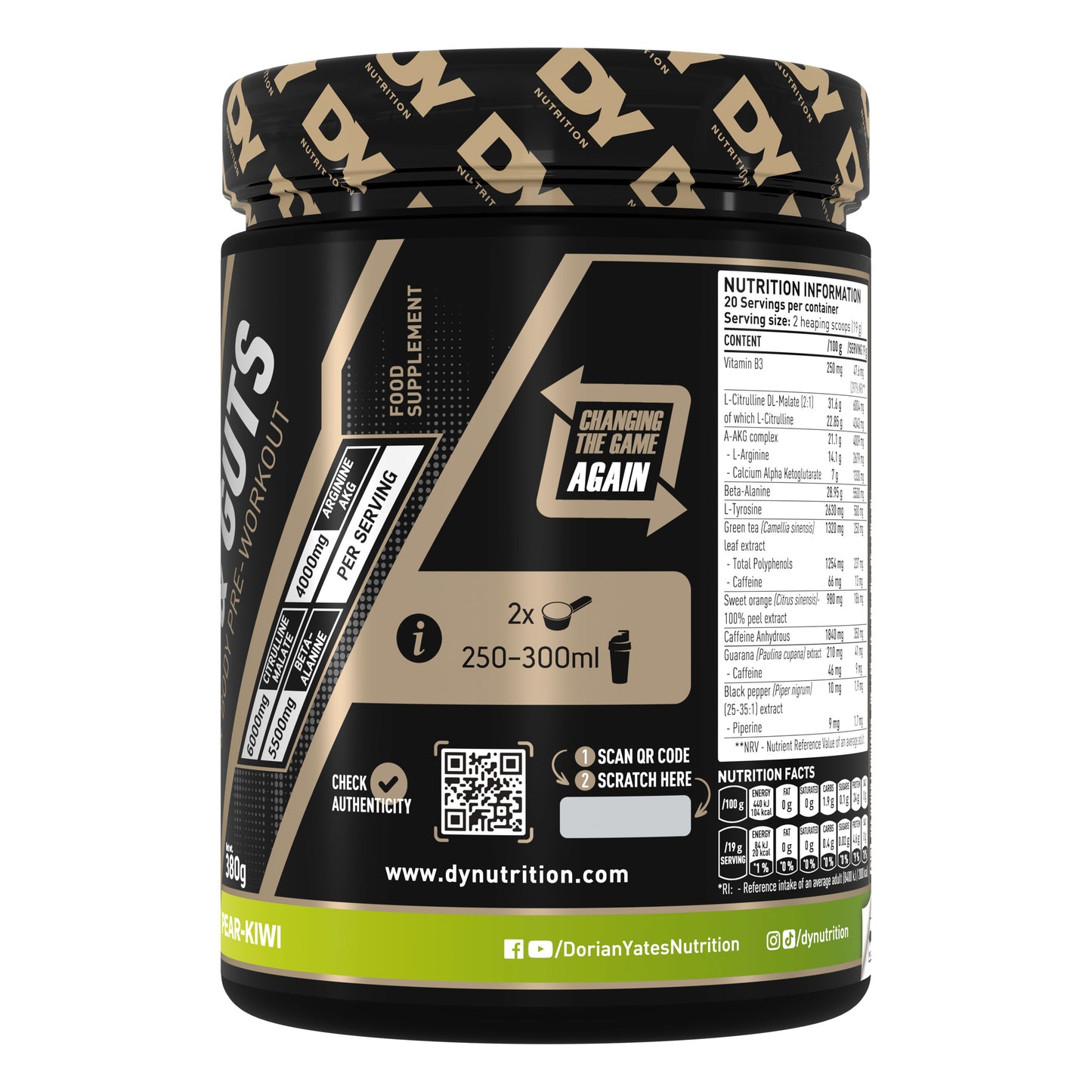 Blood & Guts PreWorkout 380g 20 Porții