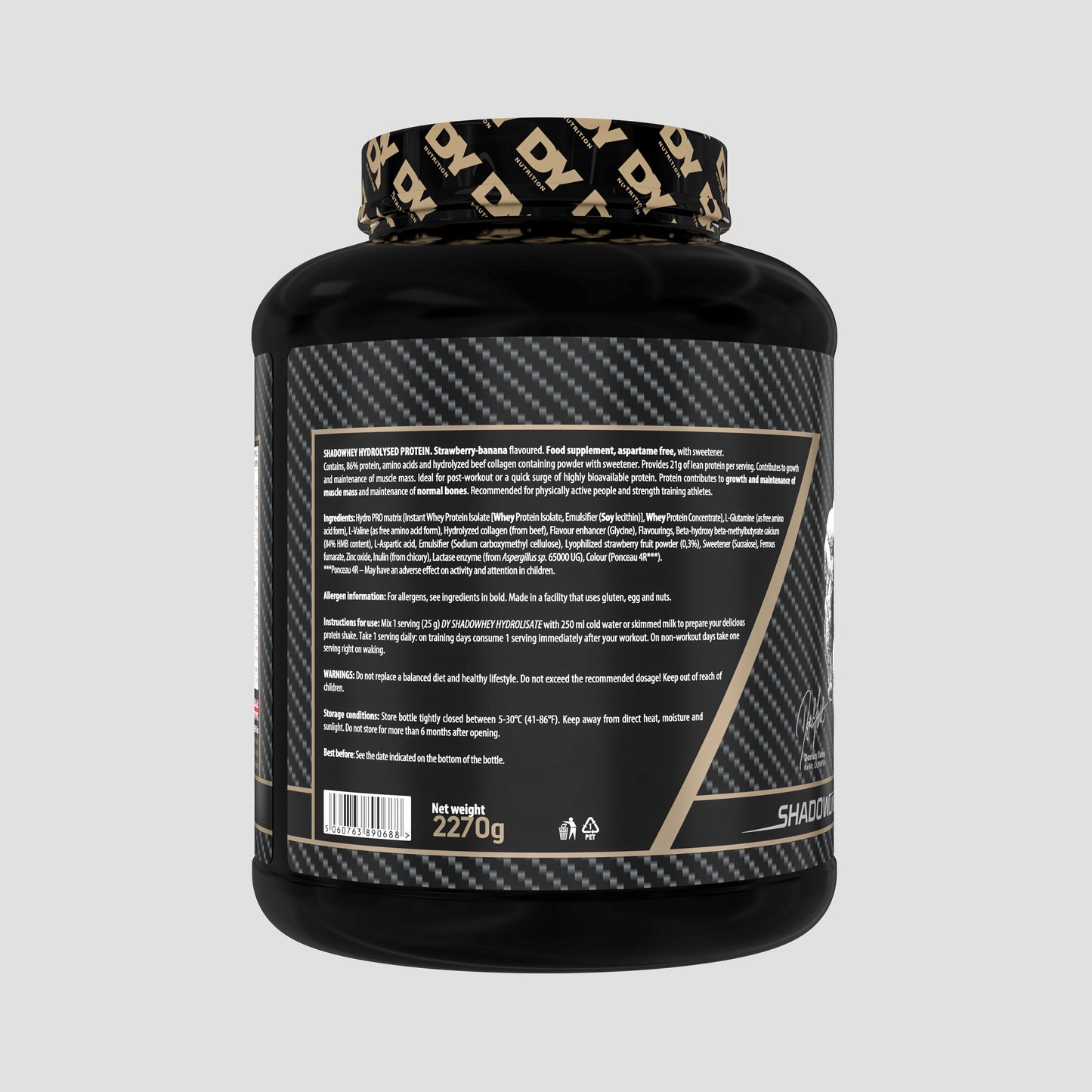 Shadowhey Proteină Hidrolizată din Zer 2.27kg