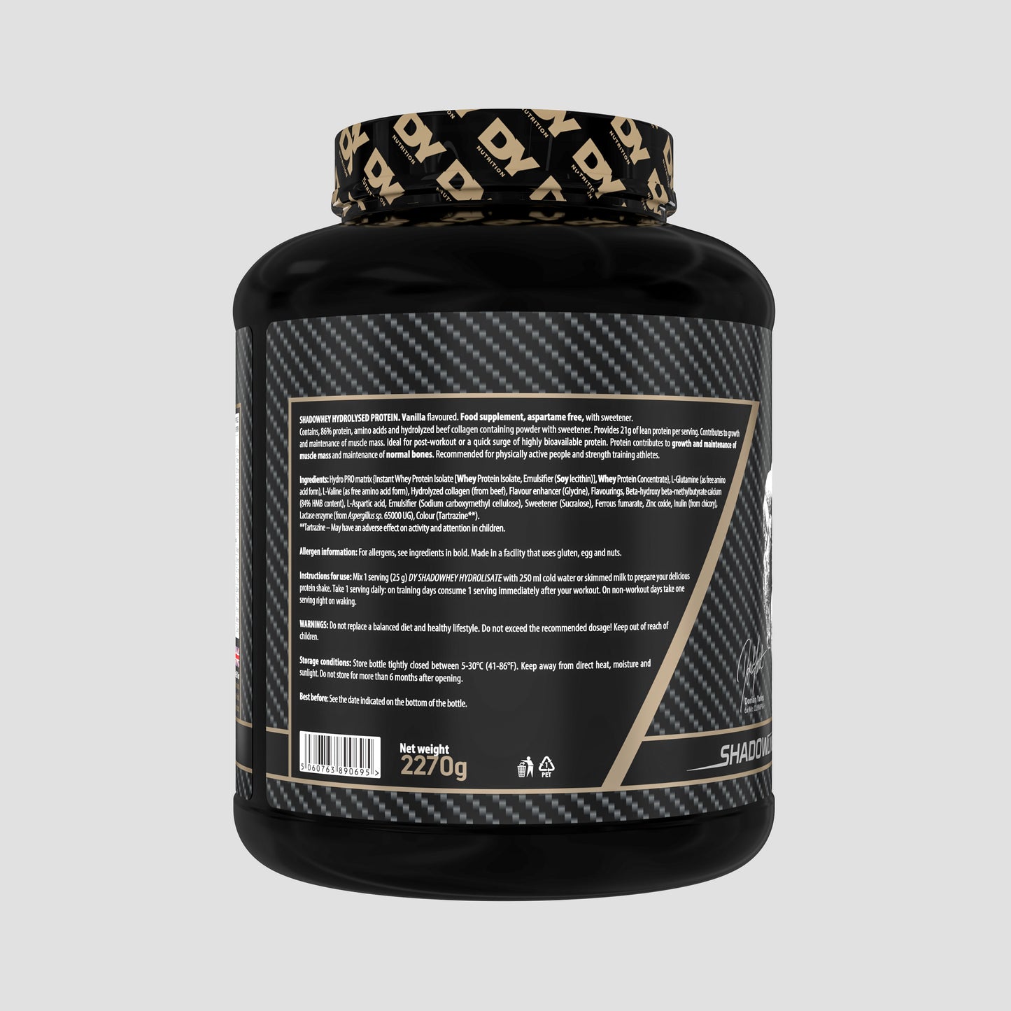 Shadowhey Proteină Hidrolizată din Zer 2.27kg