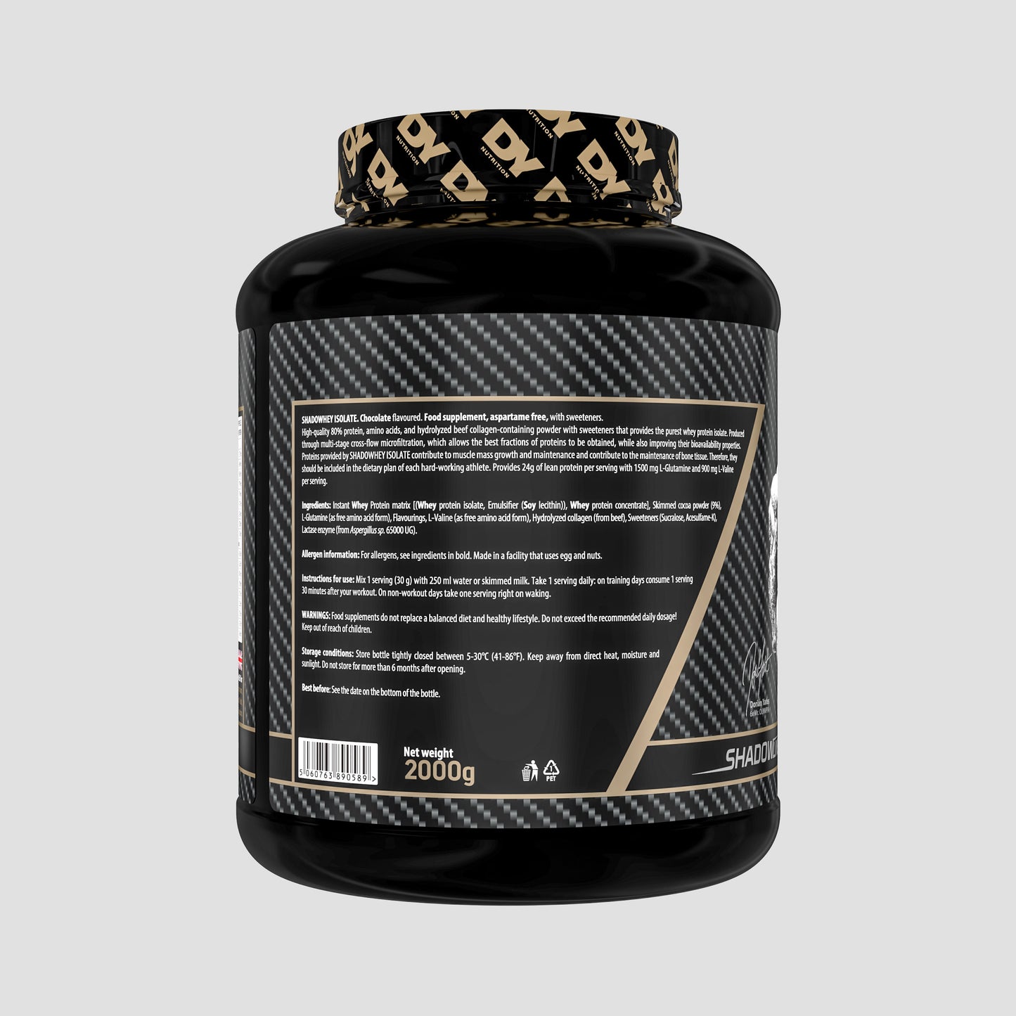Shadowhey Isolate Proteină din Zer 2kg, 66 Porții
