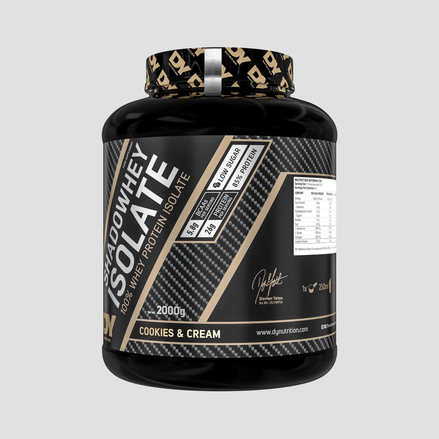 Shadowhey Isolate Proteină din Zer 2kg, 66 Porții