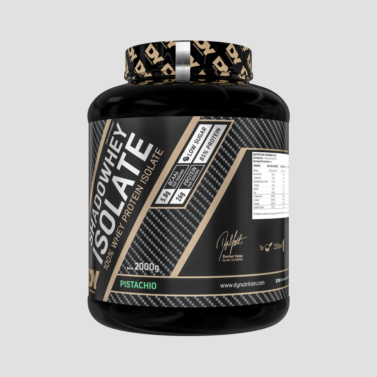 Shadowhey Isolate Proteină din Zer 2kg, 66 Porții
