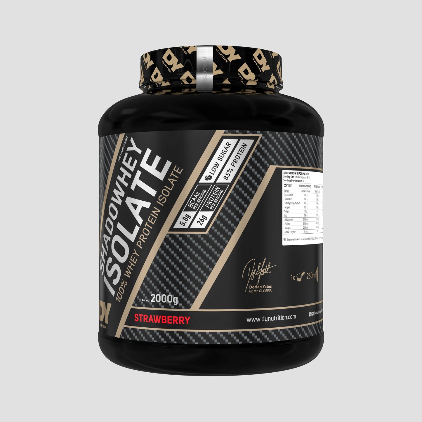 Shadowhey Isolate Proteină din Zer 2kg, 66 Porții