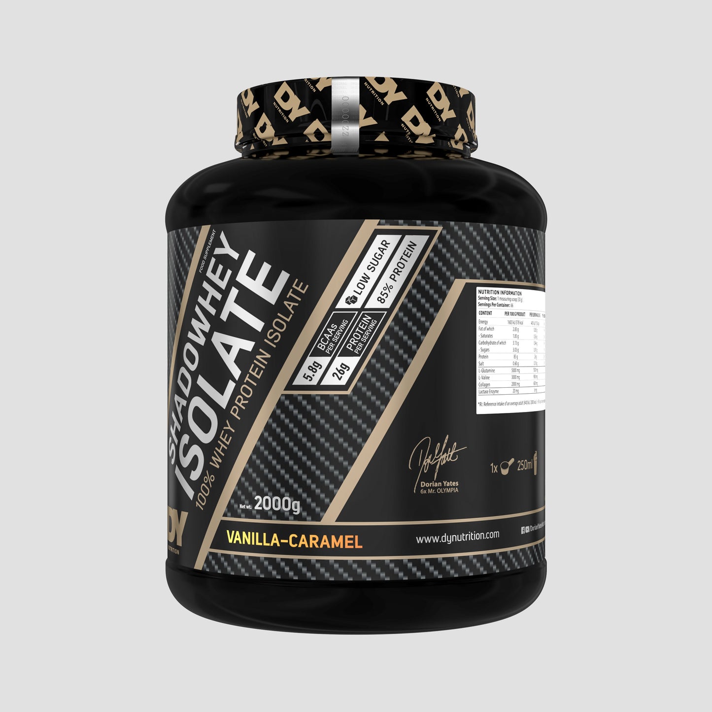 Shadowhey Isolate Proteină din Zer 2kg, 66 Porții