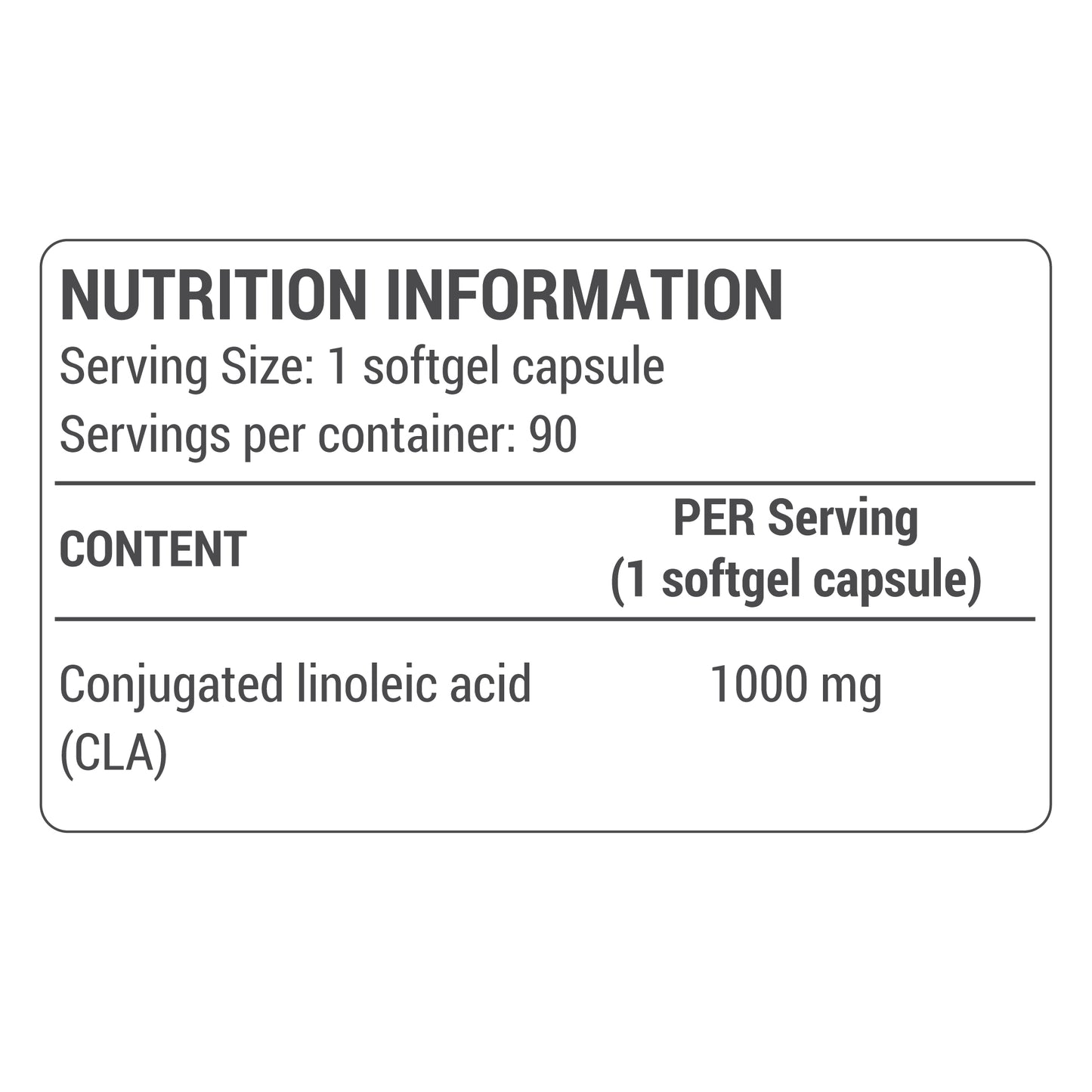 CLA capsule