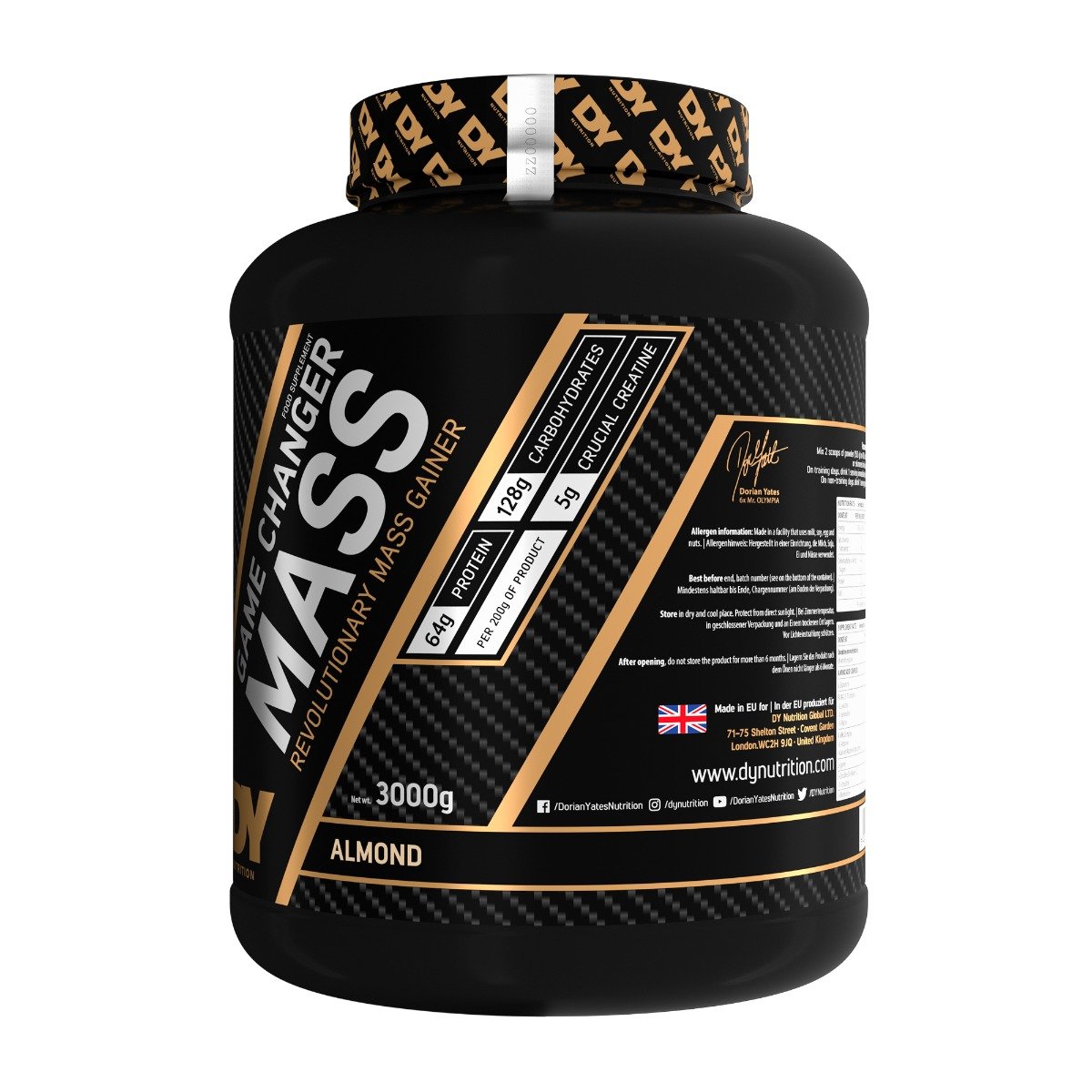 Mass Gainer "Game Changer Mass" 3Kg, 20 Porții