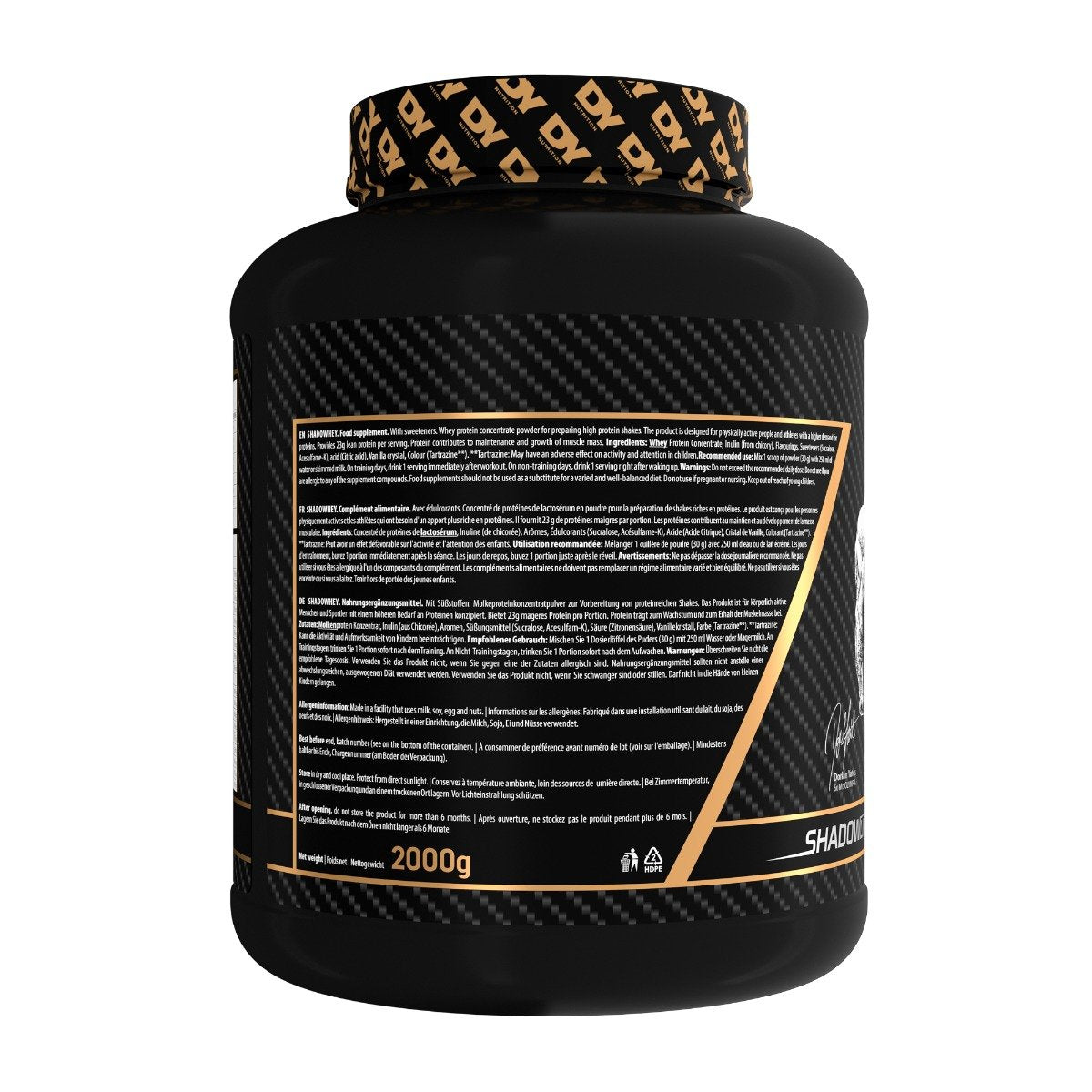 Shadowhey Proteină Concentrată din Zer 2kg, 66 Serviri