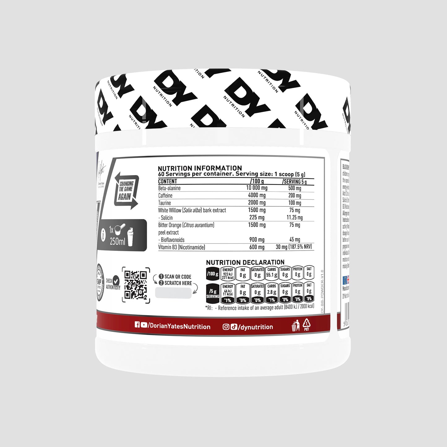 Blackbombs pudră, 300g, 60 de serviri