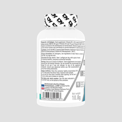 Vitamina D3 + K2 - 60 de capsule moi