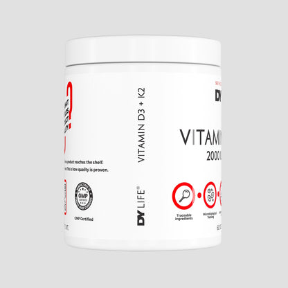 Vitamina D3+K2 2000IU + 75ug, 60 Softgels, 60 Serviri