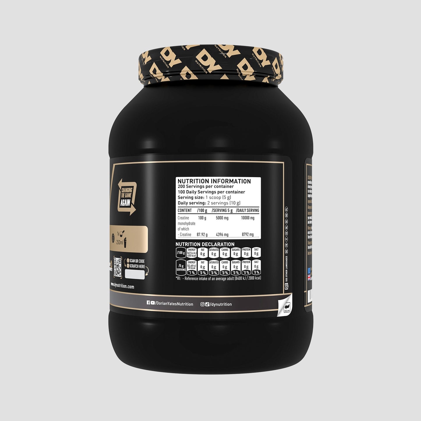 Creatine Monohydrate DY Nutrition