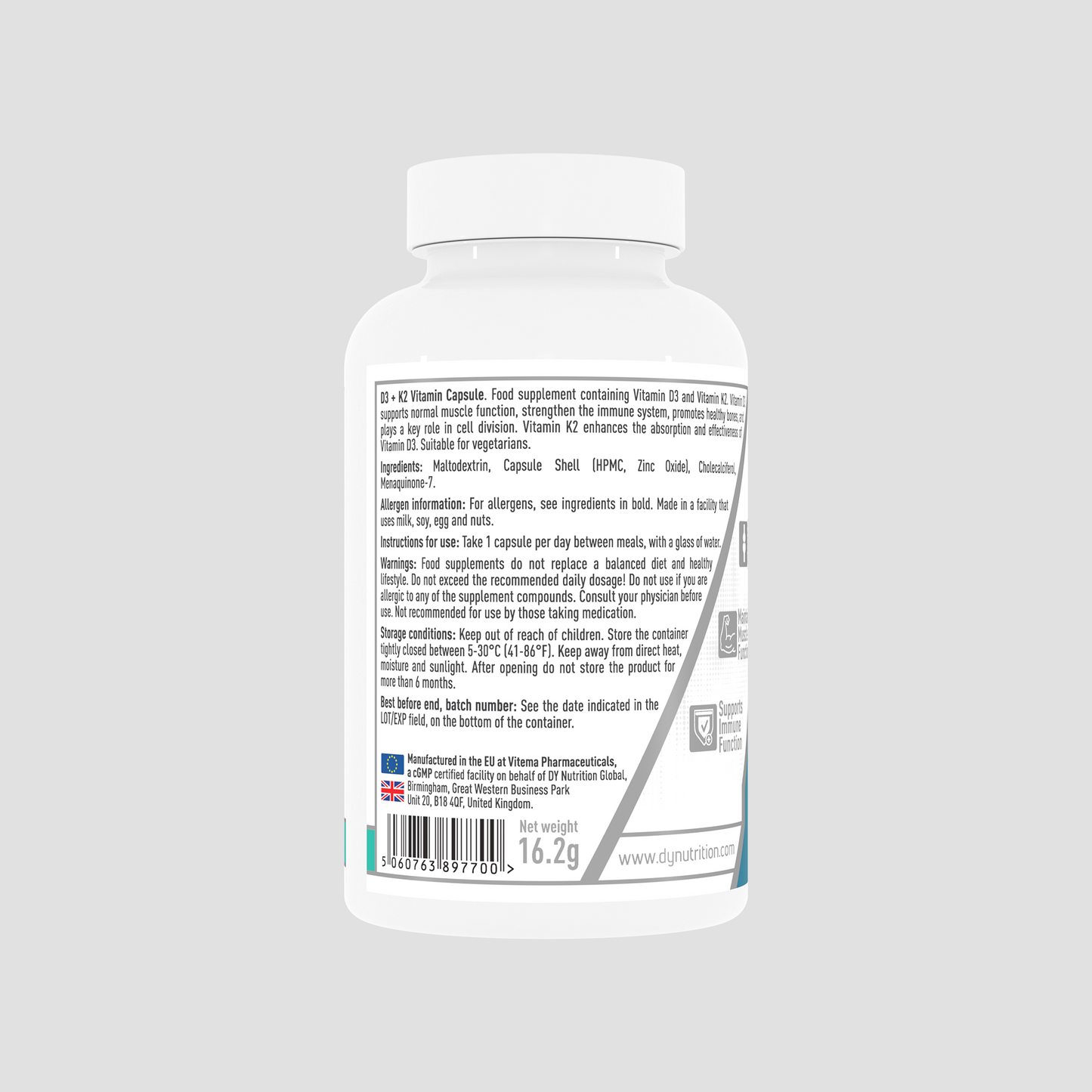 Vitamina D3 + K2 capsule