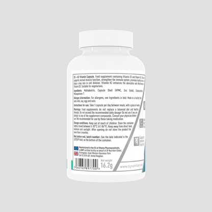 Vitamina D3 + K2 capsule