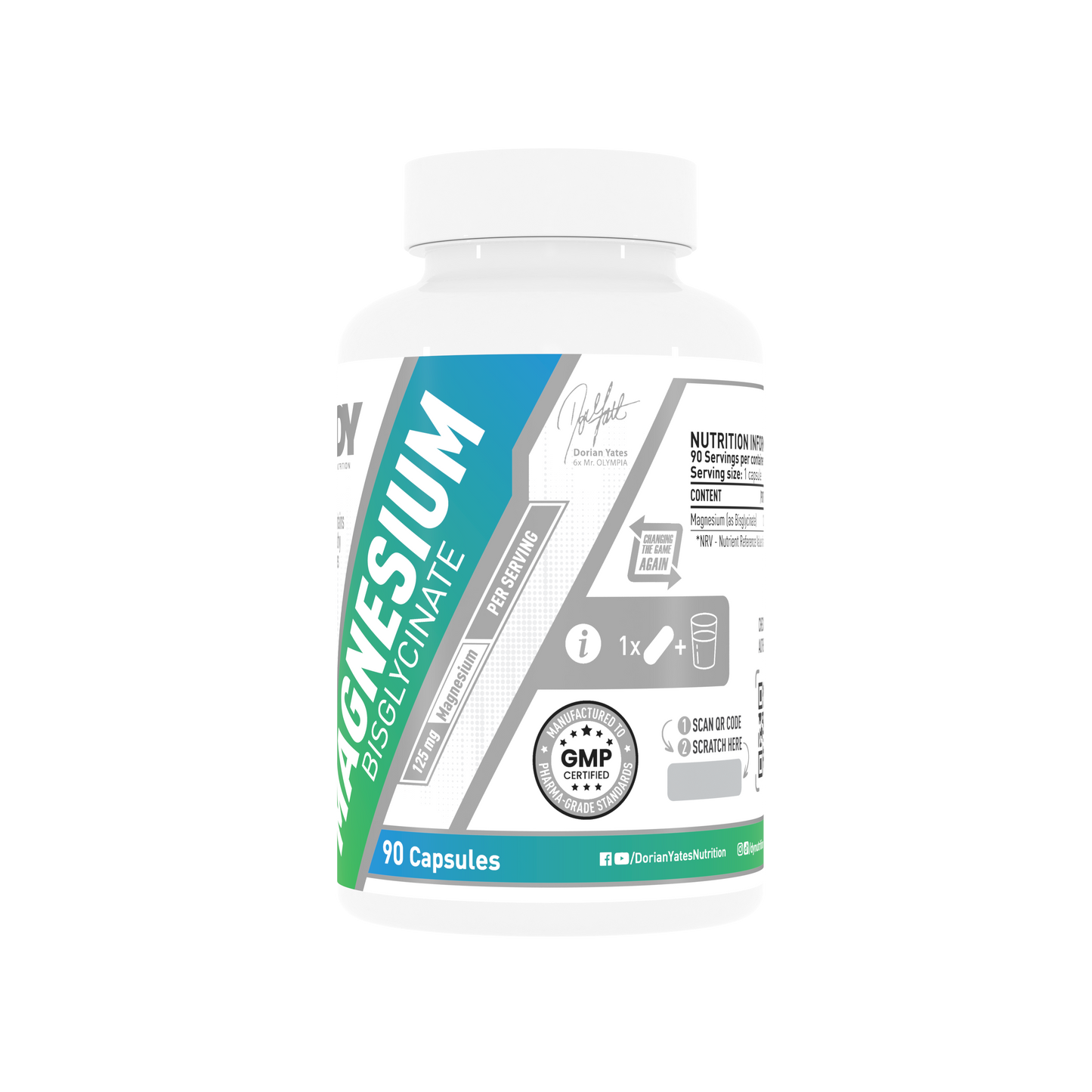 Magneziu Bisglicinat, supliment alimentar, 90 de capsule