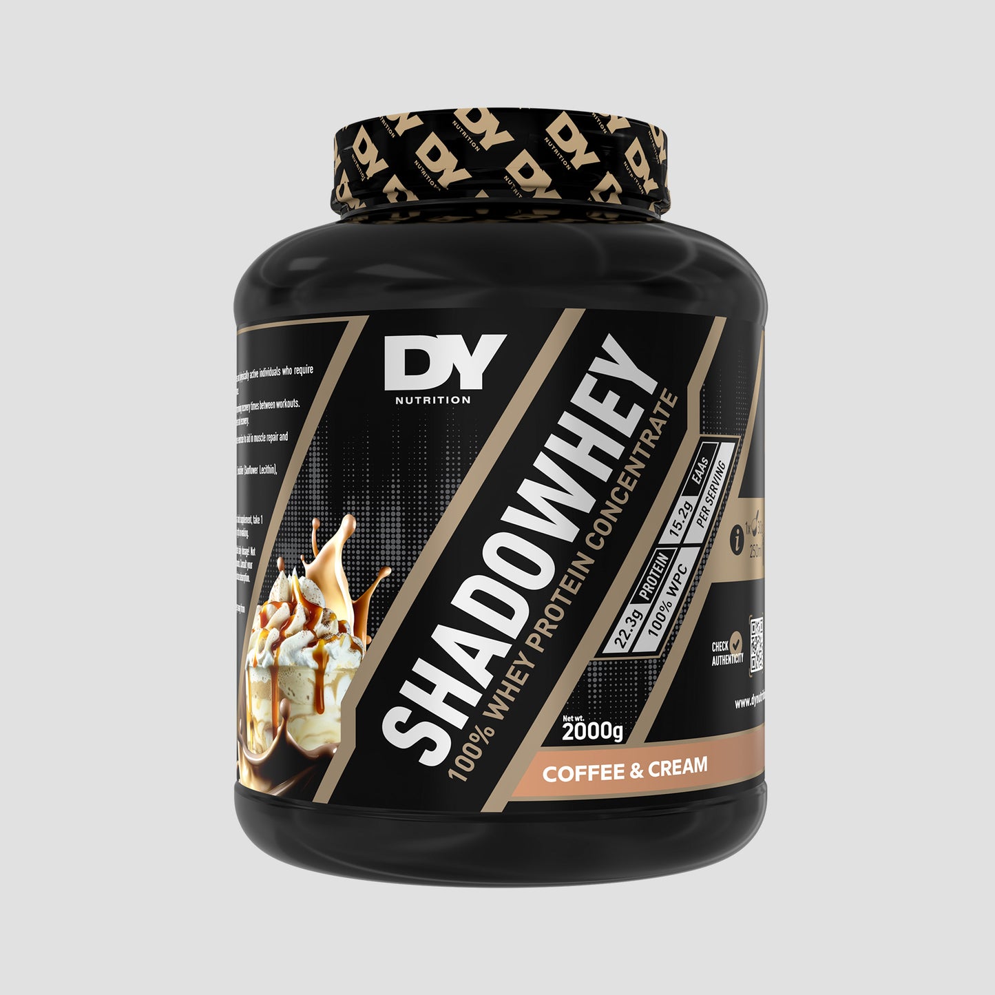 Shadowhey Proteină Concentrată din Zer 2kg, 66 Serviri