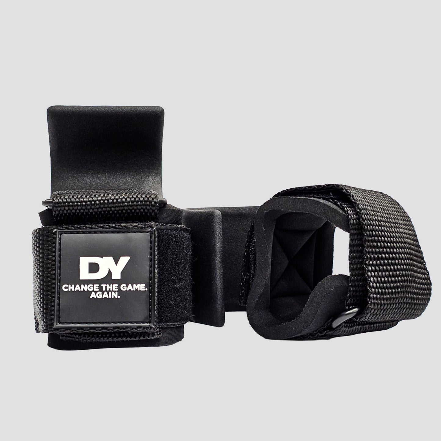 Set 2 chingi pentru ridicare greutati cu carlig, DY Nutrition
