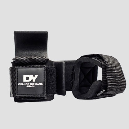 Set 2 chingi pentru ridicare greutati cu carlig, DY Nutrition