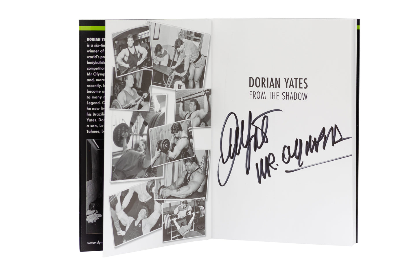 Carte autobiografică Dorian Yates  "From The Shadow" ediție limitată cu autograf