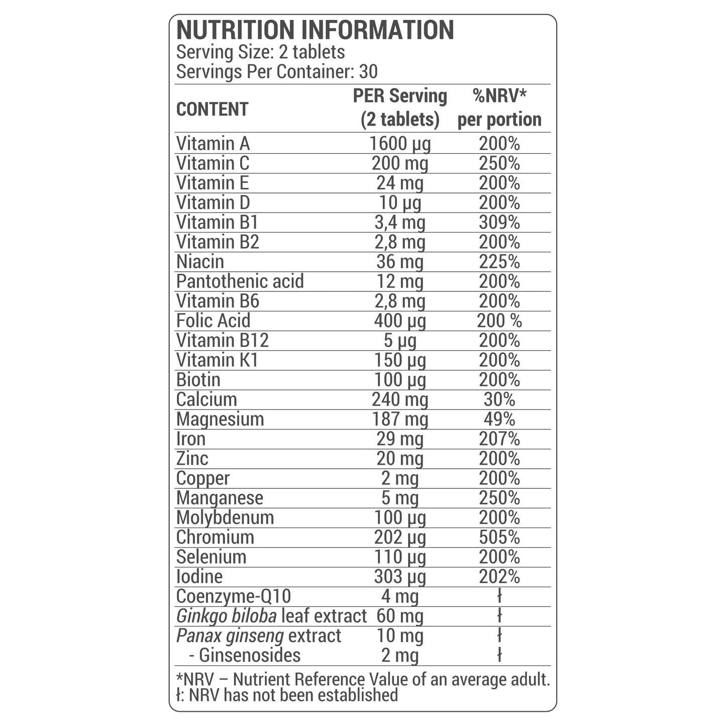 Multivitamine