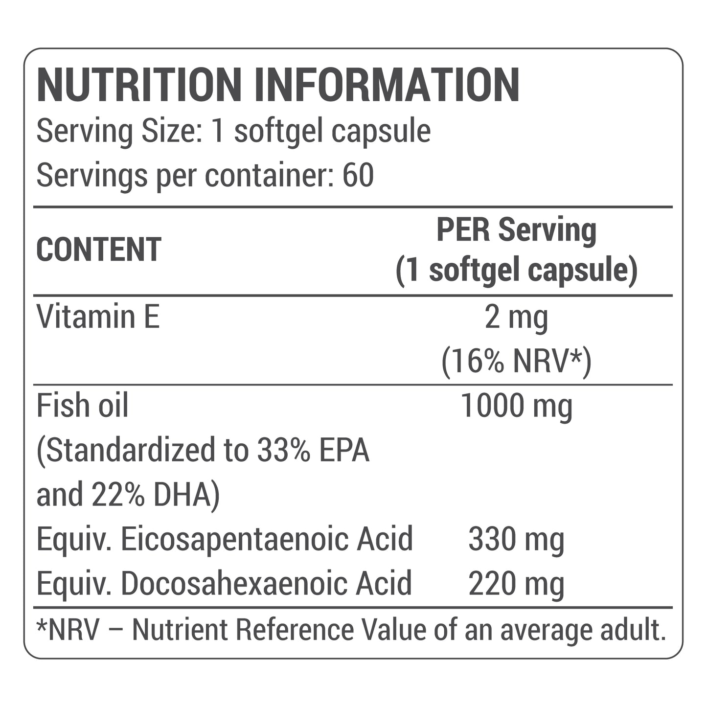 Omega-3 capsule moi