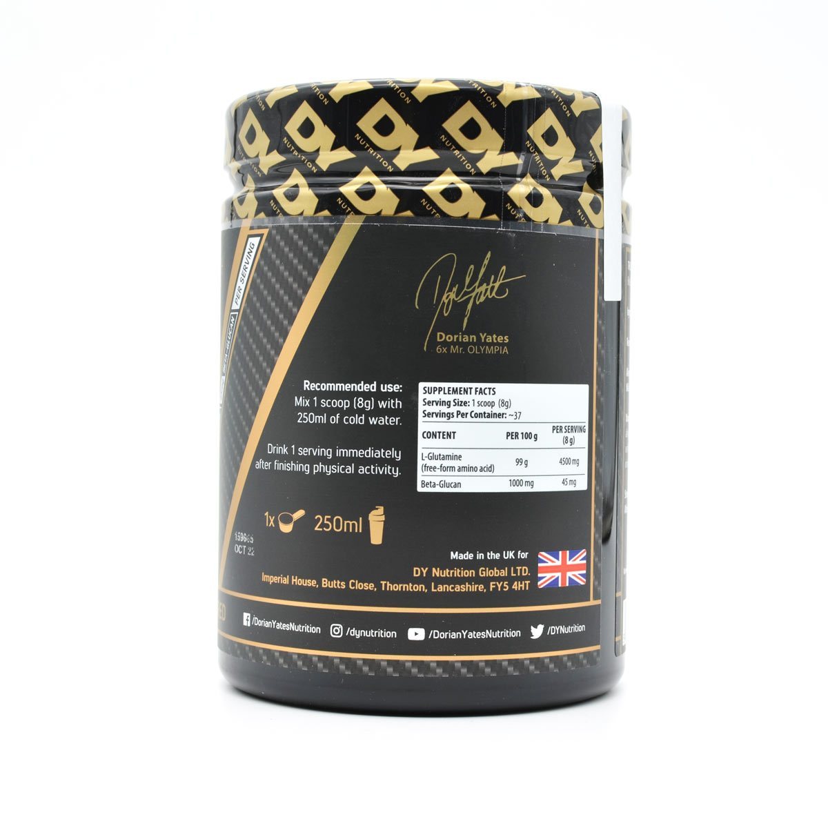 Glutamină pentru Recuperare 300g, 37 Porții